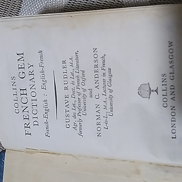 1955 Latin-English Dictionary &  1974 French-English/English-French Dictonary - Picture 5 of 16